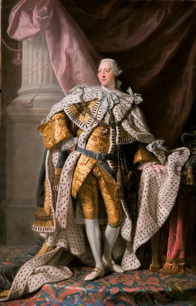 König George III. in Krönungsroben von Allan Ramsay